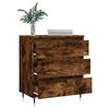 vidaXL Sideboard Smoked Oak 60x35x70 cm Engineered Wood