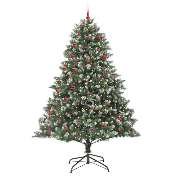 vidaXL Artificial Christmas Tree with Stand Green 140 x 140 x 210 cm
