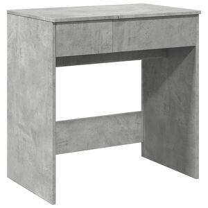 vidaXL Dressing Table with Mirror Concrete Grey 73x46,5x120 cm