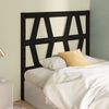 vidaXL Bed Headboard Black 96x4x100 cm Solid Wood Pine
