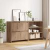 vidaXL Sideboard 2 pcs Artisan Oak 70 x 41 x 75 cm Engineered Wood