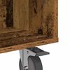 vidaXL Side Table with Wheels Old Wood 50.5 x 50 x 30 cm