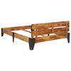 vidaXL Bed Frame without Mattress with Brushed Finish 120x200cm