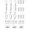 vidaXL Sunshade Sail Accessory | Silver | Stainless Steel | Standard