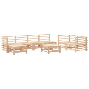 vidaXL 8 Piece Garden Lounge Set Solid Wood Pine