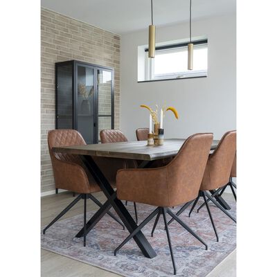 House Nordic Dining Chair with Swivel Ava Brown