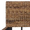 vidaXL Bed Frame without Mattress Natural Rattan 180x200 cm Super King