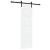 vidaXL Sliding Door 61 x 198.5 cm Engineered Wood White and Black