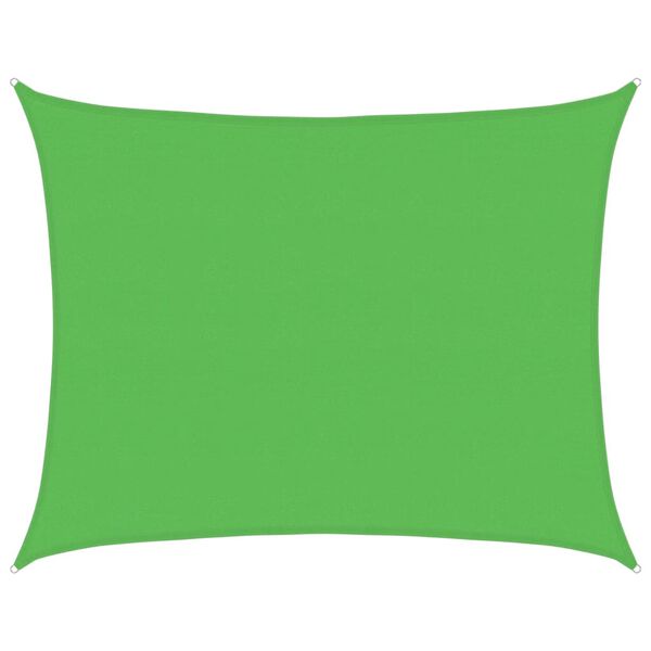 vidaXL Sunshade Sail 160 g/m² Light Green 6x7 m HDPE