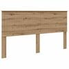 vidaXL Headboard with Headboard Artisan Oak 180 cm Engineered wood
