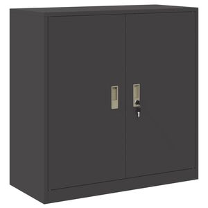 vidaXL Storage Cabinet Black 90 x 40 x 90 cm Steel