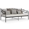 vidaXL Sofa Bed Frame without Mattress Black Metal 90x200 cm