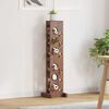 vidaXL Rack Brown 20 x 25 x 100 cm Solid Mahogany Wood