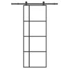 vidaXL Sliding Door with Hardware Set 76x205 cm ESG Glass&Aluminium