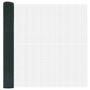 vidaXL Welded Wire Fence Green 1.2 x 25 m