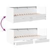 vidaXL Daybed with Drawers without Mattress White 75x190 cm Small Single