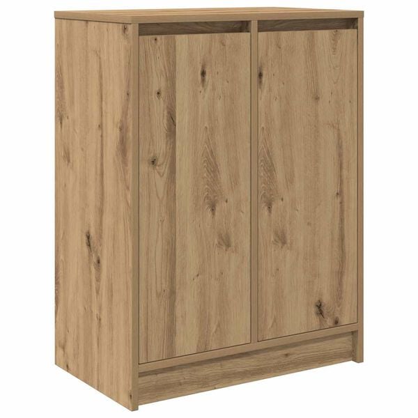 vidaXL Shoe Cabinet Artisan Oak 57x34x76 cm Engineered Wood