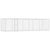vidaXL Dog Cage Silver 800 x 200 x 200 cm Galvanised Steel