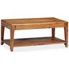 vidaXL Coffee Table Solid Wood 88x50x38 cm