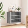 vidaXL Wall Cabinet Grey Sonoma 75x35x60 cm Engineered Wood