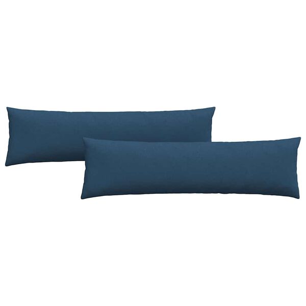 vidaXL Sofa Pillows 2 pcs Blue 145 x 40 cm Fabric