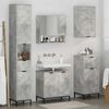 vidaXL Bathroom Furniture Set Concrete Grey Engineered wood, Metal