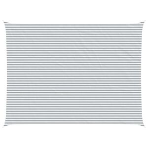 vidaXL Sun Shade Sail Light Grey and White 8 x 6 m