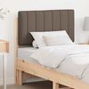 vidaXL Upholstered Headboard Brown and Taupe 75 cm Solid Pine Wood