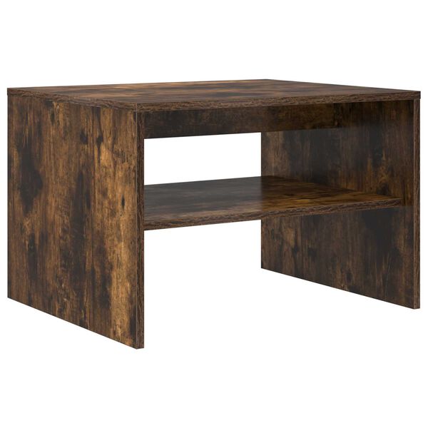 vidaXL Coffee Table Smoked Oak 60 x 50 x 40 cm Engineered Wood