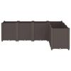 vidaXL Garden Planter Brown 160x120x53 cm PP