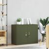 vidaXL Storage Cabinet Olive Green 90 x 40 x 70 cm Steel