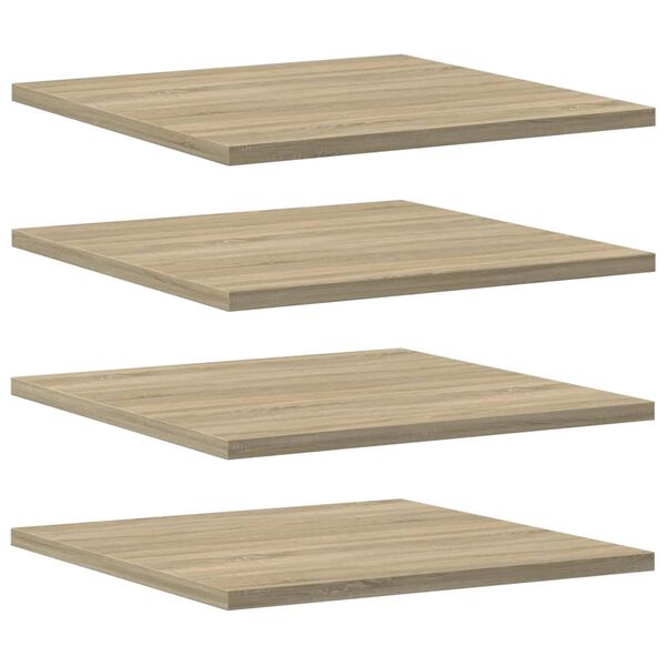 vidaXL Bookshelf Boards 4 pcs Sonoma Oak 40x40x1.5 cm Engineered Wood
