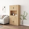 vidaXL Highboard Sonoma Oak Engineered Wood