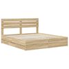 vidaXL Bed Frame with Drawer Sonoma Oak 180 x 200 cm Engineer Wood