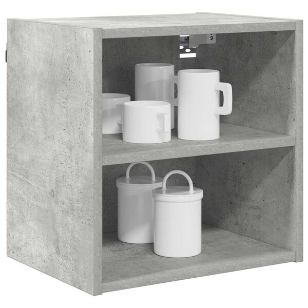 vidaXL Hanging Cabinet Concrete Grey 40 x 29.5 x 40 cm Engineered Wood