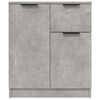 vidaXL Sideboards 2 pcs Concrete Grey 60x30x70 cm Engineered Wood