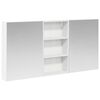 vidaXL Bathroom Cabinet Set 3 pcs White 140 x 14.5 x 70 cm