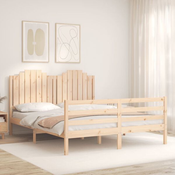 vidaXL Bed Frame without Mattress 160x200 cm Solid Wood