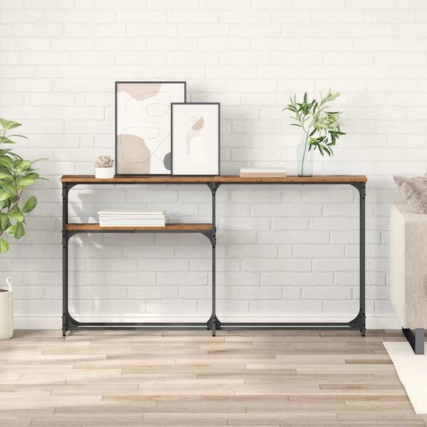 vidaXL ConsoleTable Old wood 145x22.5x75cm Engineered Wood