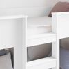 vidaXL Bunk Bed for Kids White 90 x 190 cm Engineered Wood