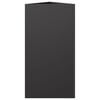 vidaXL Garden Planter Black Triangular 40x34.5x70 cm Steel