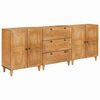 vidaXL Sideboard 3 pcs Brown 60 x 33 x 75 cm Solid mango wood