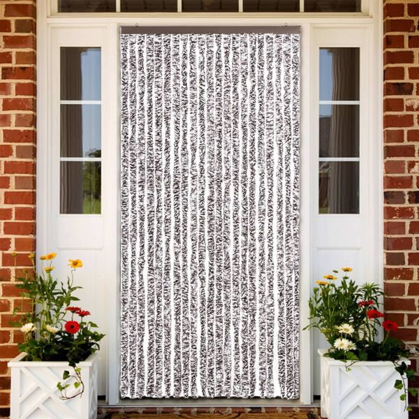 vidaXL Insect Curtain Brown and Beige 90x220 cm Chenille