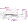 vidaXL 6 Piece Garden Sofa Set Impregnated Wood Pine
