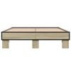 vidaXL Bed Frame without Mattress Sonoma Oak 120x190 cm Small Double