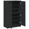 vidaXL Shoe Cabinet Black 59x35x100 cm Engineered Wood
