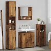 vidaXL Bathroom Furniture Set 4 pcs Old Wood Engineered wood & Metal