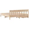vidaXL Bed Frame without Mattress 180x200 cm Super King Solid Wood Pine