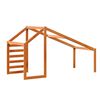 vidaXL Kids' Bed Roof Wax Brown 188x97x113 cm Solid Wood Pine