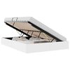 vidaXL Storage Bed with Storage Pure White 137 x 190 cm Faux leather